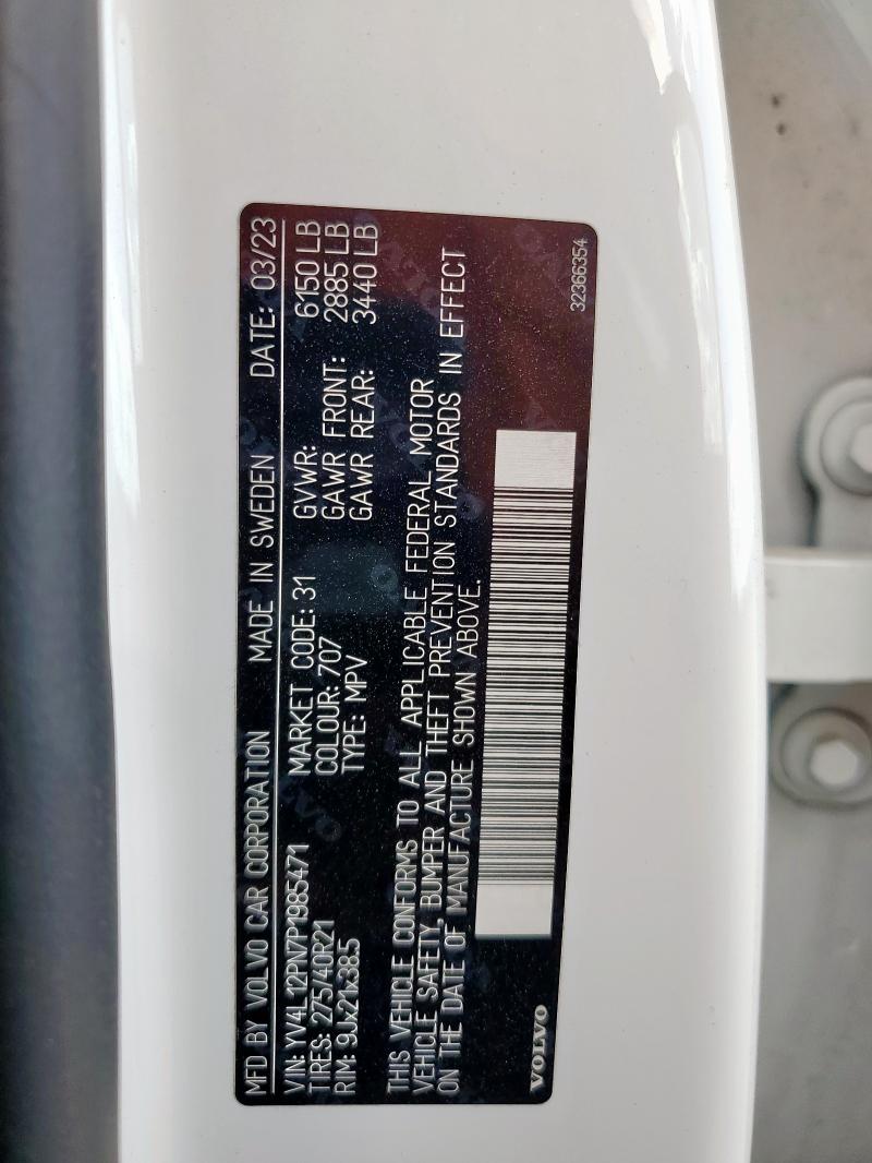 2023 VOLVO XC90 PLUS YV4L12PN7P1985471