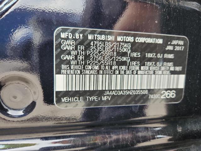 2017 MITSUBISHI OUTLANDER - JA4AD3A35HZ035508