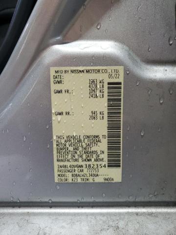 2022 NISSAN ALTIMA SV 1N4BL4DV6NN382354