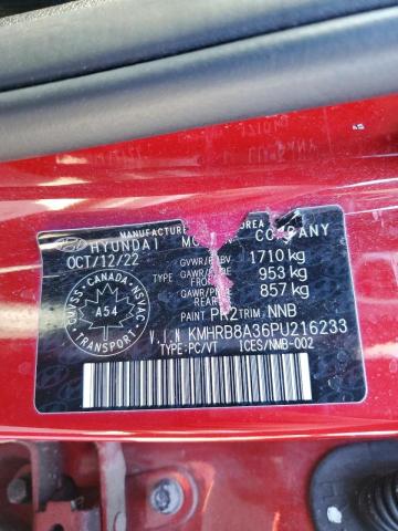 2023 HYUNDAI VENUE SE - KMHRB8A36PU216233