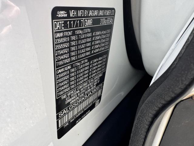 2018 LAND ROVER RANGE ROVE - SALGS2RK8JA380573