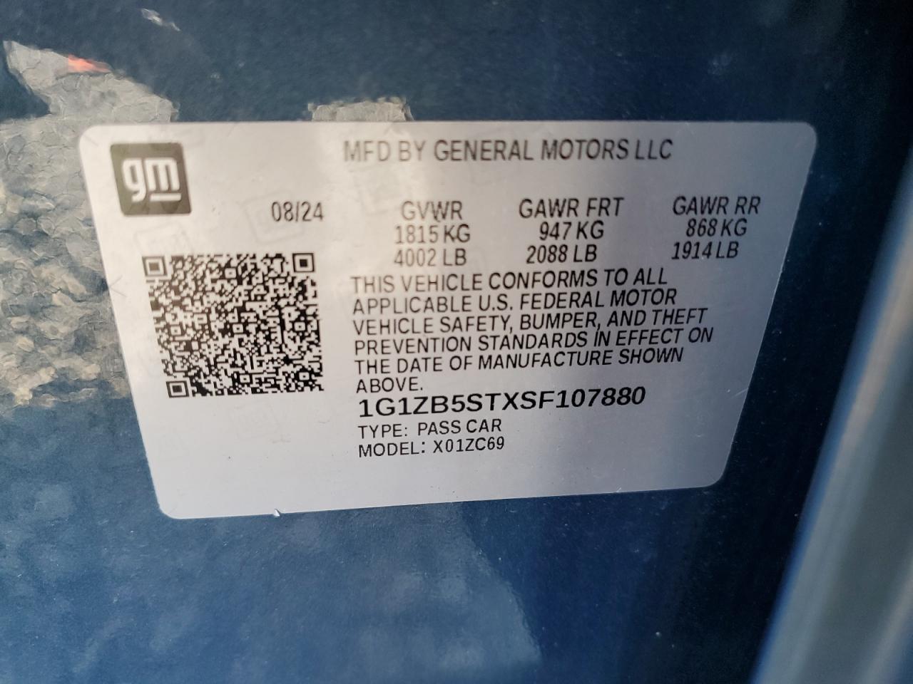 Lot #3316718418 2025 CHEVROLET MALIBU LS