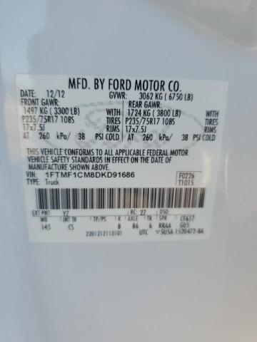 2013 FORD F150 - 1FTMF1CM8DKD91686