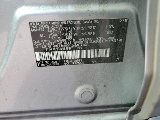 2018 TOYOTA RAV4 ADVEN 2T3WFREV9JW461938