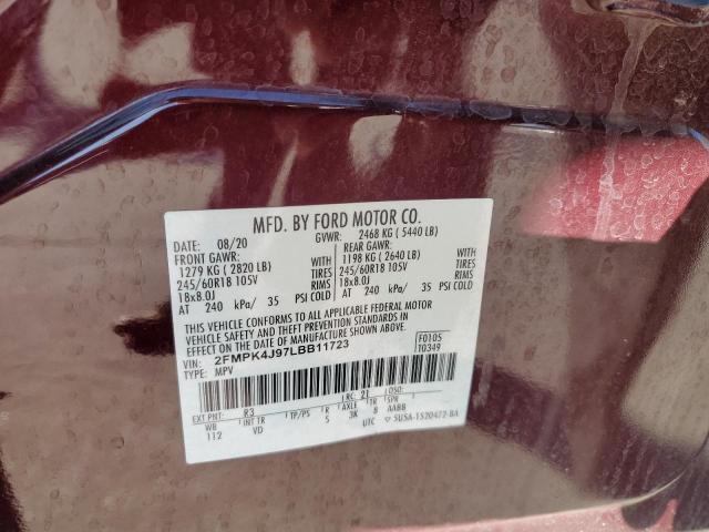 2020 FORD EDGE SEL #3286525186