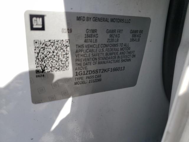 2019 CHEVROLET MALIBU LT - 1G1ZD5ST2KF166013