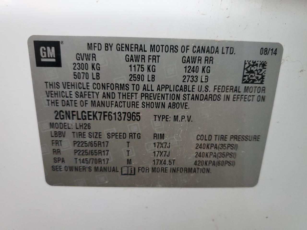 CHEVROLET EQUINOX LT