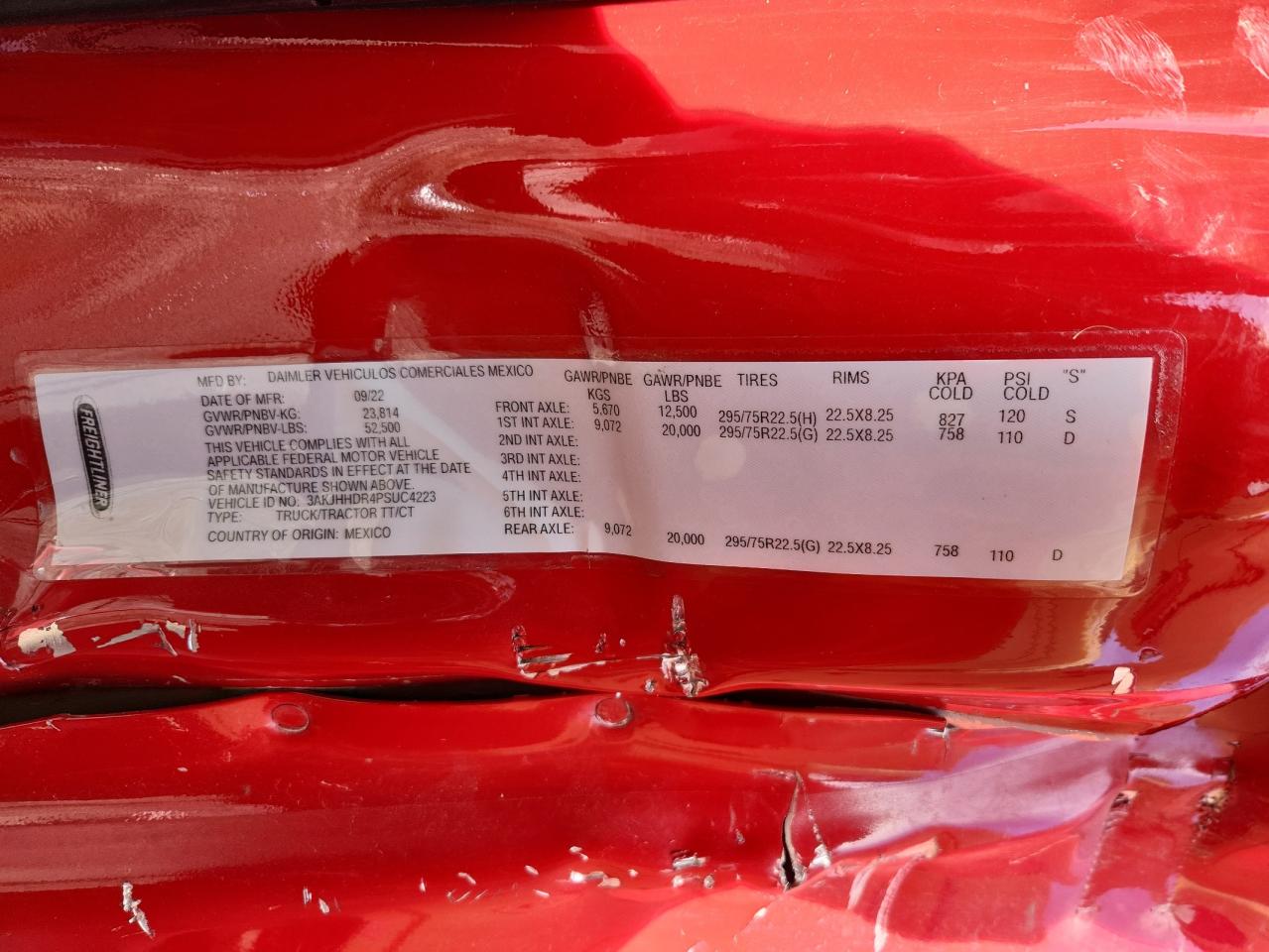 Lot #3275549025 2023 FREIGHTLINER CASCADIA 1