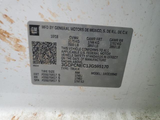 2018 CHEVROLET SILVERADO - 3GCPCNEC1JG595170