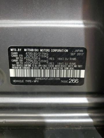 2018 MITSUBISHI OUTLANDER - JA4AD2A37JZ017205