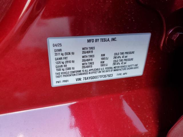 2026 TESLA MODEL Y - 7SAYGDEE7TF357923