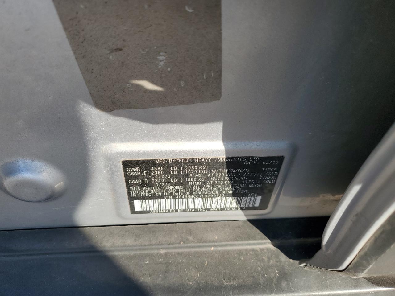 SUBARU OUTBACK 2.5I PREMIUM