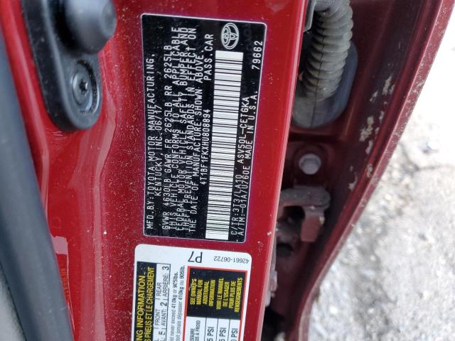 2017 TOYOTA CAMRY LE - 4T1BF1FKXHU808894