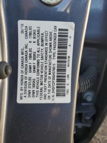 2016 HONDA CIVIC LX #3301868977