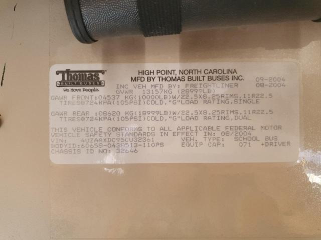 2005 FREIGHTLINER CHASSIS FS #3284341047