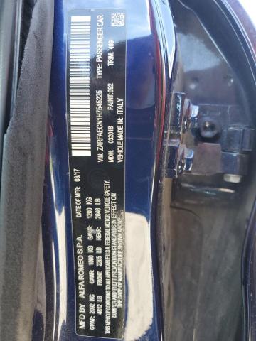 2017 ALFA ROMEO GIULIA TI ZARFAECN1H7545225