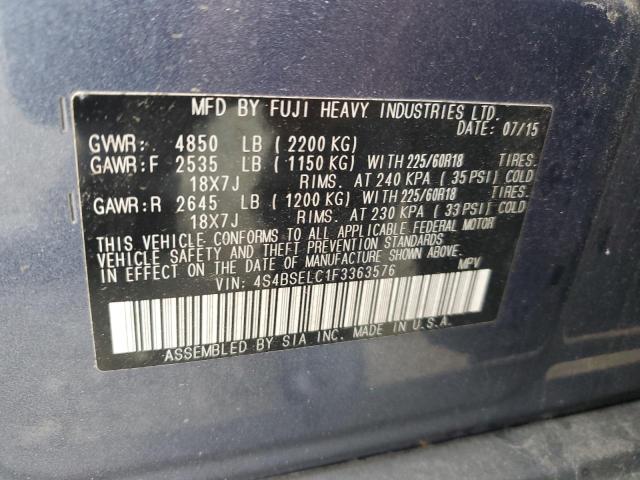 2015 SUBARU OUTBACK 3. 4S4BSELC1F3363576