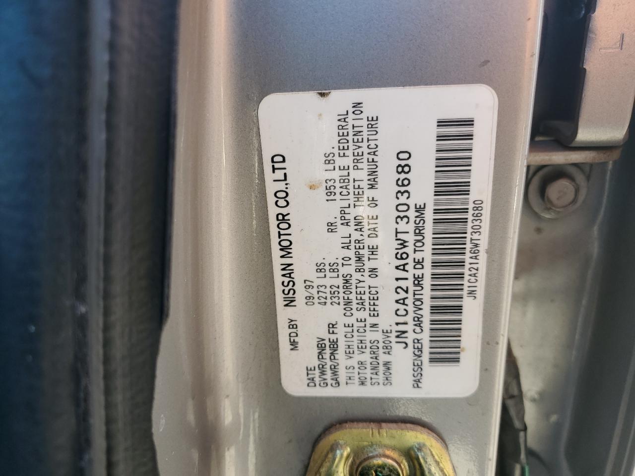 Lot #3283859414 1998 NISSAN MAXIMA GLE