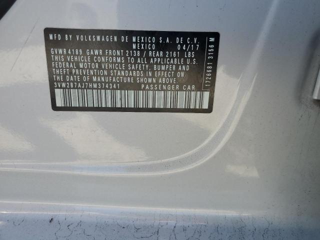 2017 VOLKSWAGEN JETTA - 3VW2B7AJ7HM374341