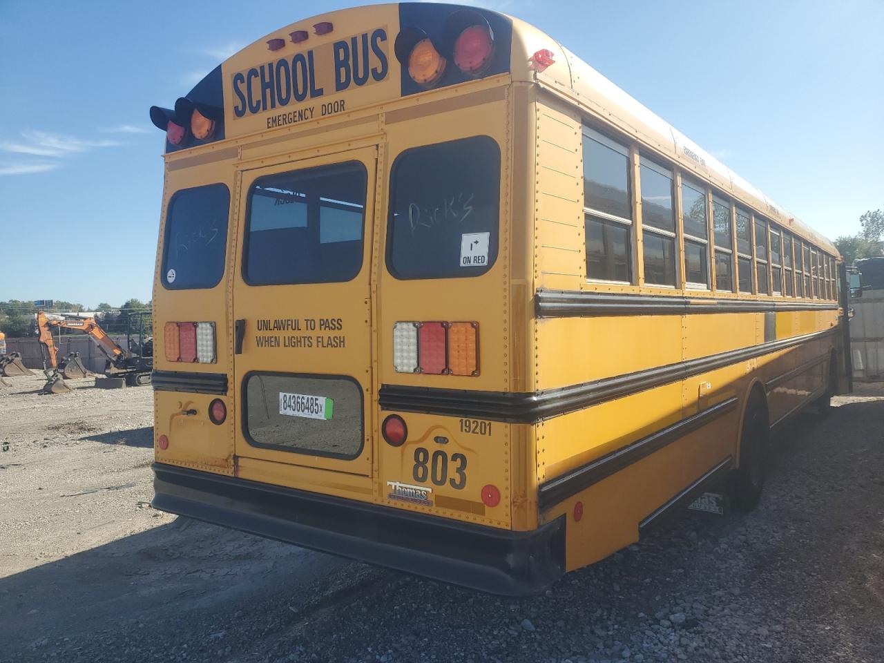 Lot #3263668730 2011 THOMAS SAF-T-LINER HDX