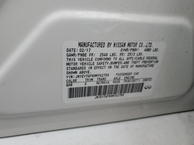 2017 INFINITI Q50 PREMIU JN1EV7AP6HM742759