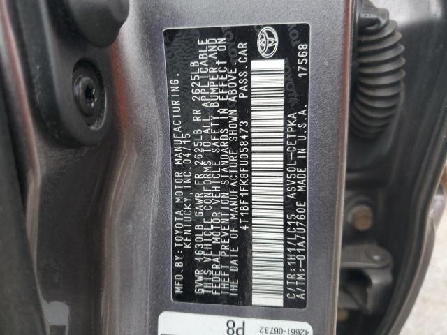 2015 TOYOTA CAMRY LE - 4T1BF1FK8FU058473