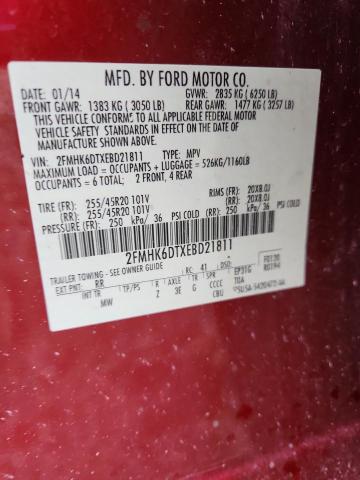 2014 FORD FLEX LIMIT - 2FMHK6DTXEBD21811