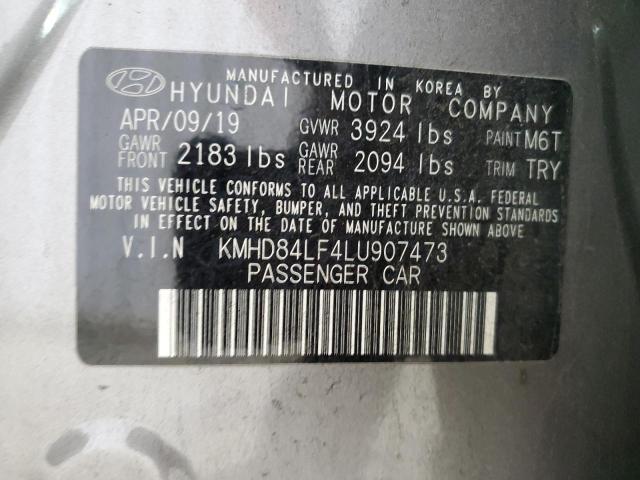 2020 HYUNDAI ELANTRA SE - KMHD84LF4LU907473
