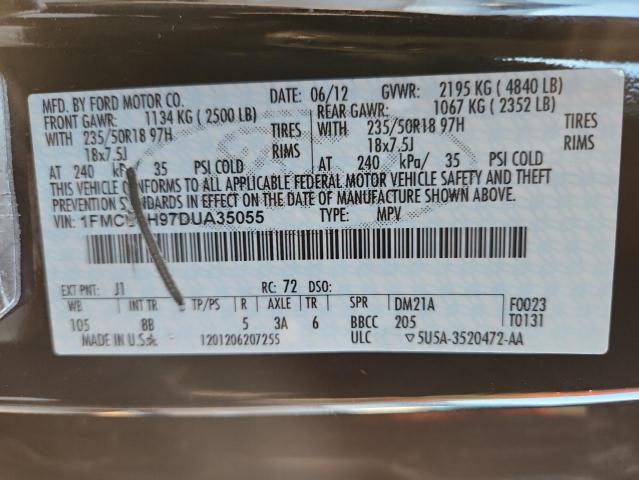 2013 FORD ESCAPE SEL - 1FMCU9H97DUA35055