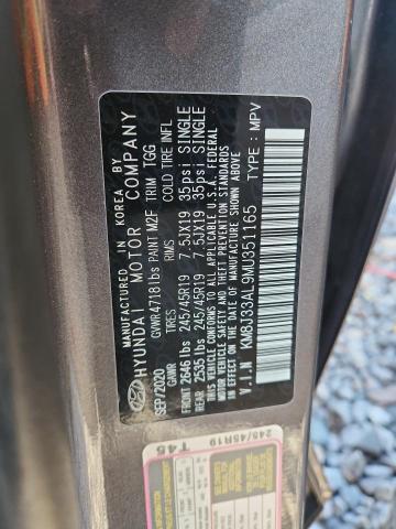 2021 HYUNDAI TUCSON LIM KM8J33AL9MU351165