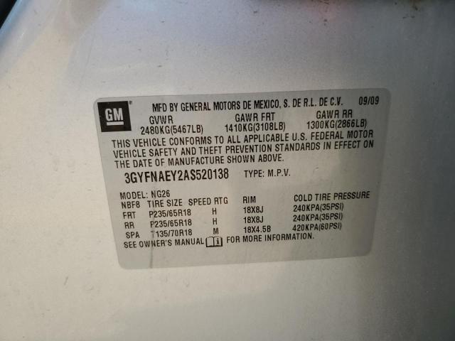 2011 CADILLAC SRX - 3GYFNAEY2AS520138