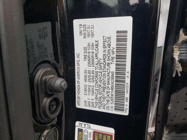 2019 HONDA CR-V EXL 5J6RW1H85KA036845