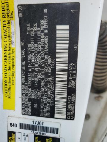 2010 TOYOTA TUNDRA DOU - 5TFRY5F17AX077101