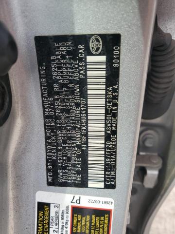 2017 TOYOTA CAMRY LE - 4T1BF1FK4HU641707