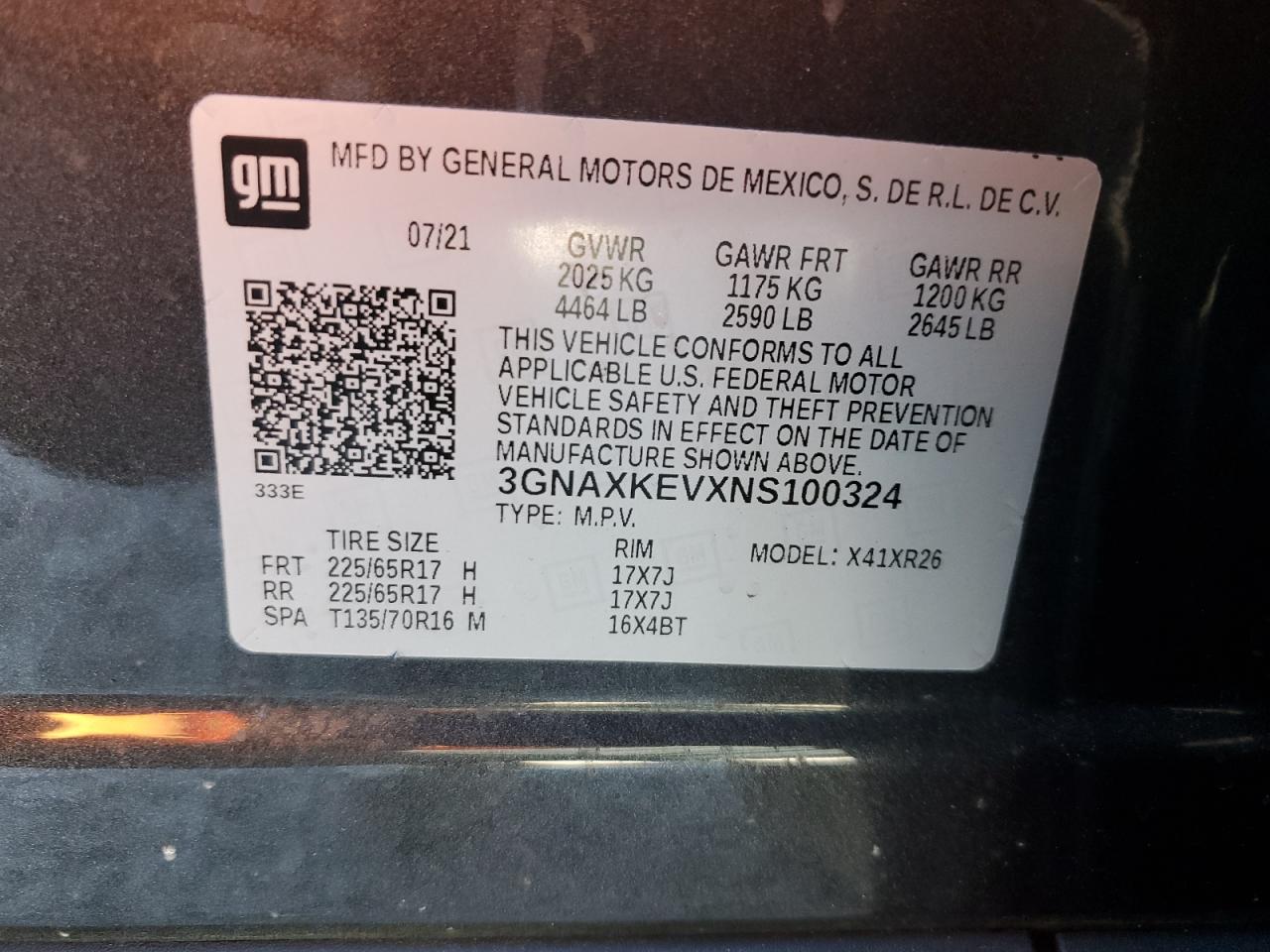 CHEVROLET EQUINOX LT