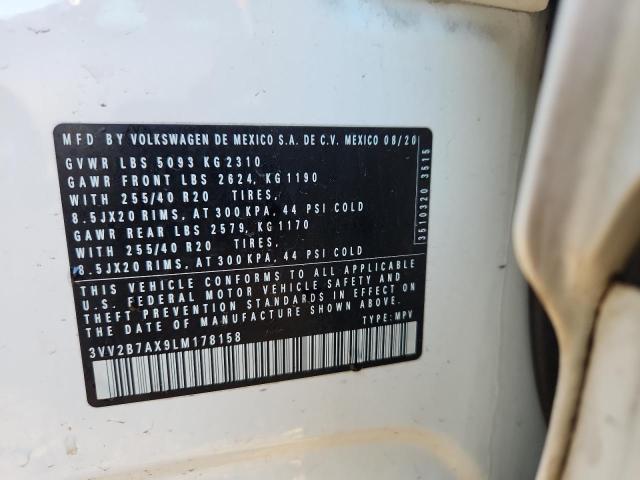 2020 VOLKSWAGEN TIGUAN SE #3294547639