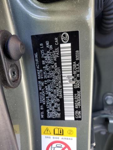 2019 LEXUS ES 350 - 58ABZ1B11KU021501