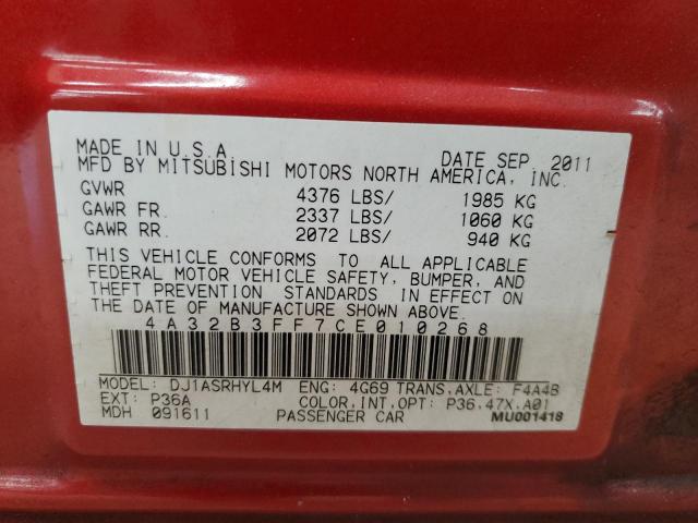 2012 MITSUBISHI GALANT ES - 4A32B3FF7CE010268