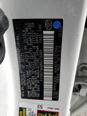 2021 TOYOTA CAMRY XSE - 4T1K61AK8MU476889