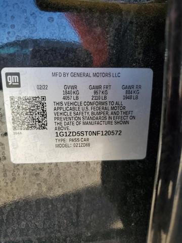 2022 CHEVROLET MALIBU LT - 1G1ZD5ST0NF120572