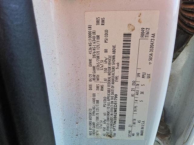 2021 FORD F250 SUPER 1FT7W2B62MED51799