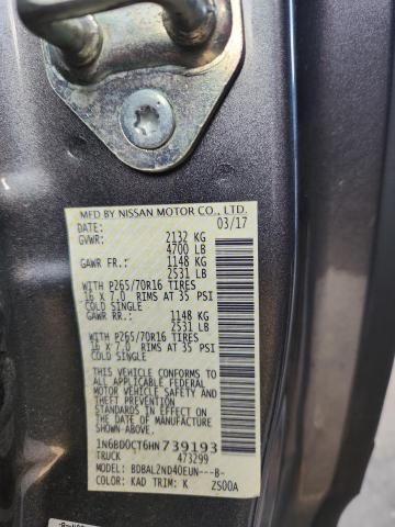 2017 NISSAN FRONTIER S #3311460270