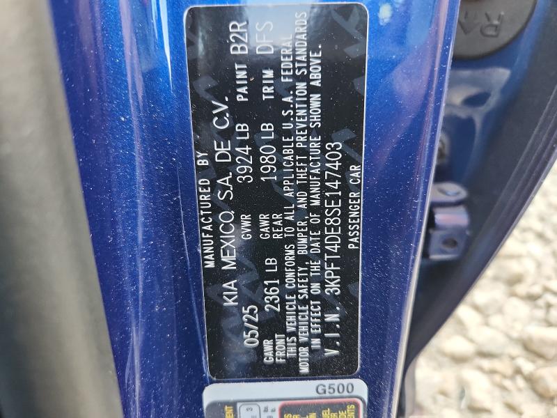 2025 KIA K4 LX - 3KPFT4DE8SE147403