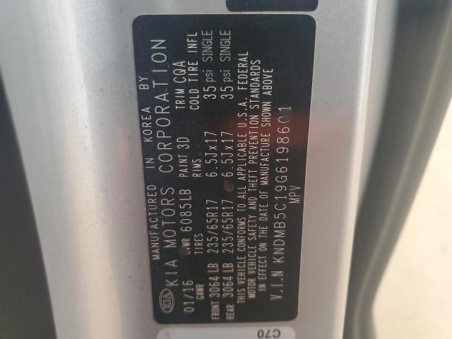 2016 KIA SEDONA LX - KNDMB5C19G6198601