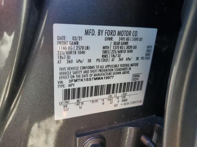 2021 FORD MUSTANG MA #3296319486