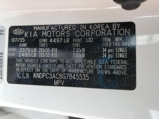 2016 KIA SPORTAGE E - KNDPC3AC8G7845535