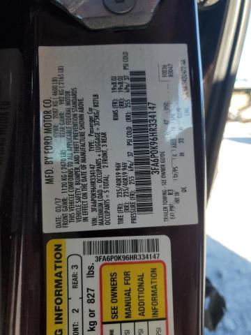 2017 FORD FUSION TIT #3284851521