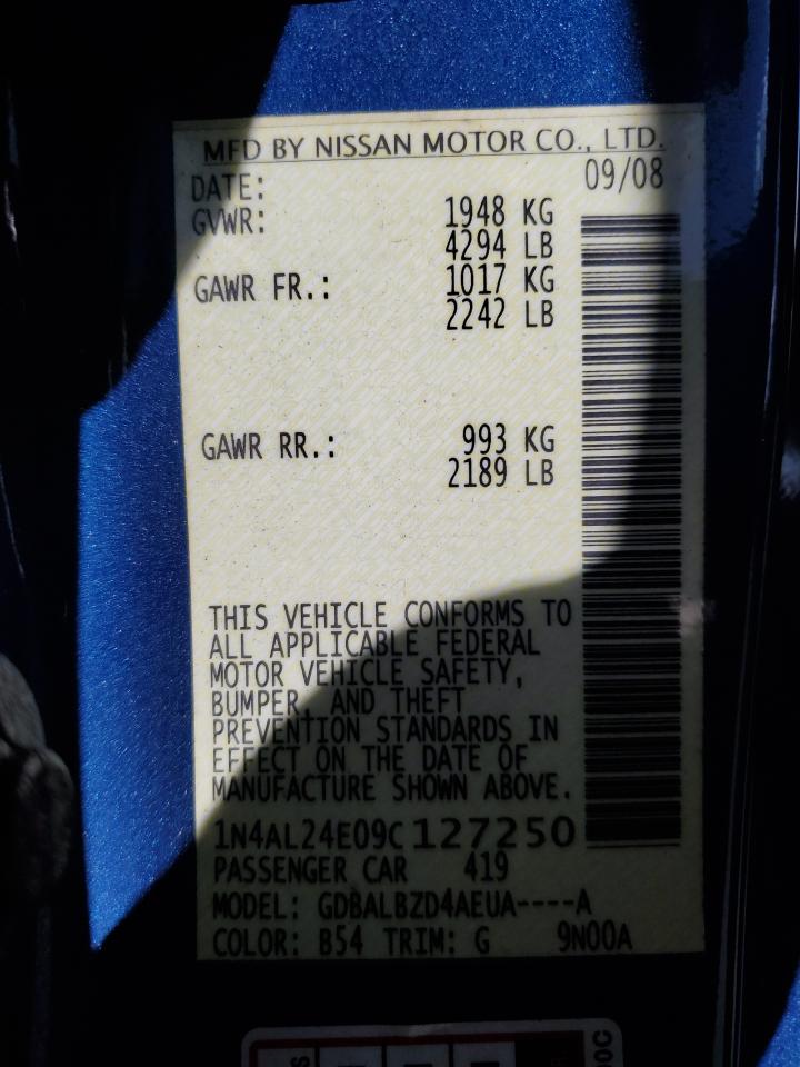 Lot #3286679300 2009 NISSAN ALTIMA 2.5