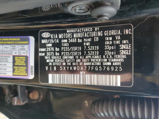 2015 KIA SORENTO SX - 5XYKWDA77FG576925