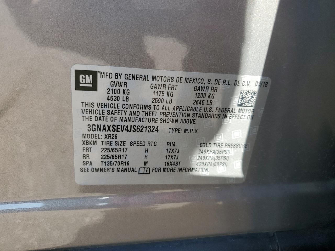 CHEVROLET EQUINOX LT